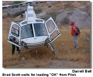 Brad Scott waits for loading OK from Pilot