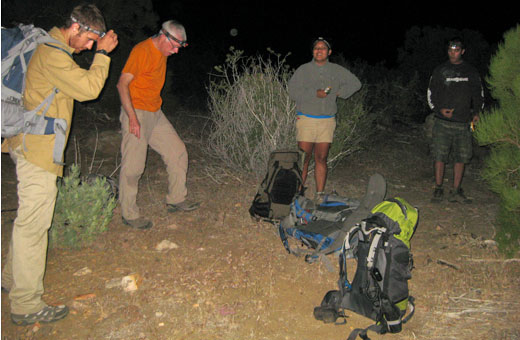 Preparing to Hike Out