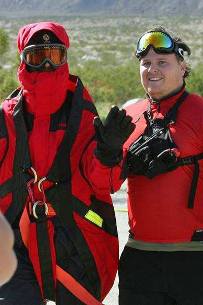 Subject Brian Carrico and Donny Goetz (RMRU) at Base Camp