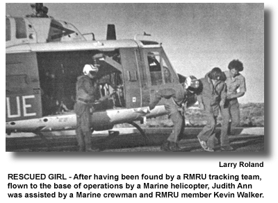 Judith Ann, lost for over 30 hours with no food or water, was reunited with her joyful parents! (photo by Kevin Walker)