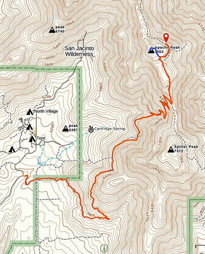 Trail and Subject Location